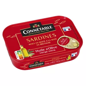 Sardines à L'huile D'olive 135g - Connetable