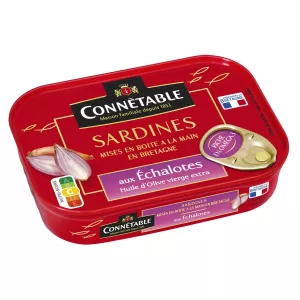 Sardines Huile D'olive Et échalotes 135g - Connetable