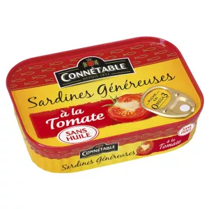 Sardines Généreuses à La Tomate, 140g - CONNÉTABLE