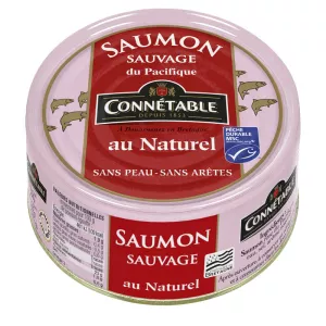 Saumon Sauvage du Pacifique au Naturel, 112g - CONNÉTABLE