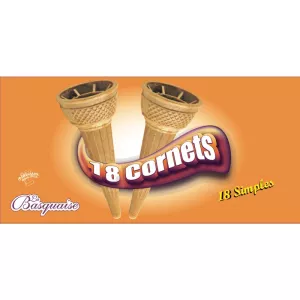 Cornets Simples x18 58g - Le Basquaise