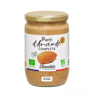 Purée d'amande complète crue BIO 630g - L'AMANDAIE