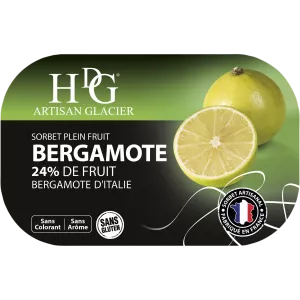 Bergamotsorbet 487,5 g - Histoires De Glaces