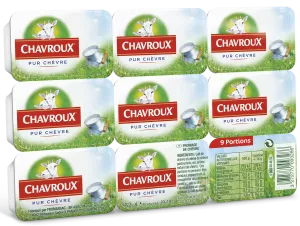 Fromage Frais Pur Chèvre 9 Portions 162g - CHAVROUX