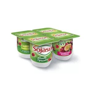 Yaourt framboise passion 4x100g - SOJASUN