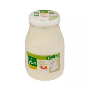 Yaourt Brassé nature bio 500g - VRAI