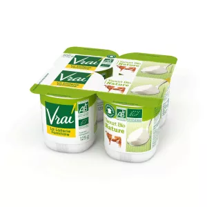 Yaourt Bio Nature 4x125g - VRAI