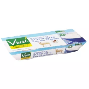 Yogur de Oveja Griego Ecológico 2x125g - VRAI