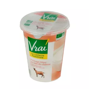 Yaourt Fromage blanc au lait de Chevre Bio 400g - VRAI