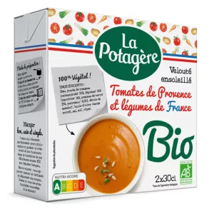 Kem cà chua từ Provence và rau hữu cơ, 2x30cl - LA POTAGERE