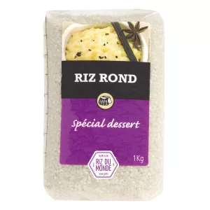 Riz Rond Blanc 1kg - RIZ DU MONDE