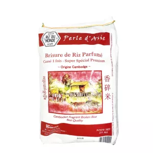Brisure De Riz Parfumé Cambodge Premium Cassé 1 Fois 20kg - RIZ DU MONDE