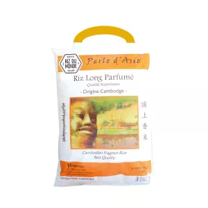 Mchele wa Kambodia Perle D'asia wenye harufu nzuri kilo 5 - RIZ DU MONDE