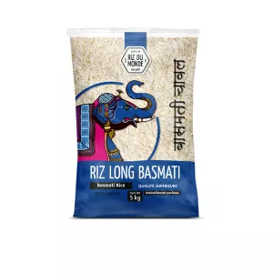 Riz Long Basmati éléphant 5kg - RIZ DU MONDE