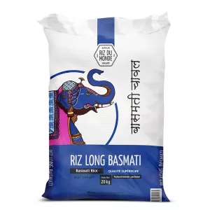 Riz Long Basmati éléphant 20kg - RIZ DU MONDE