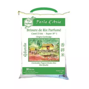 Brisure De Riz Parfumé Cambodge Super N°1 Cassé 2 Fois 5kg - RIZ DU MONDE