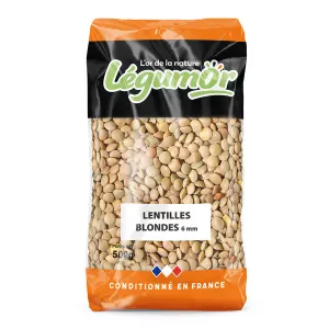 Lentille Blonde 6mm 500g - LÉGUMOR