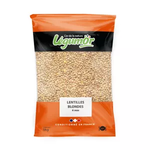 Lentilles Blondes 6mm 5kg - LÉGUMOR
