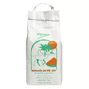 Semoule de blé dur grosse 5kg - LEGUMOR