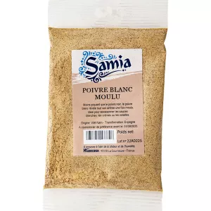 Poivre Blanc Moulu 1kg - SAMIA