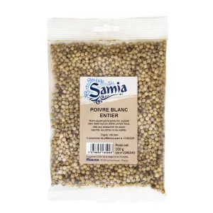 Poivre Blanc Entier 100g - SAMIA