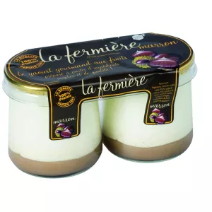 Yaourt saveur Marron 2x160g - LA FERMIERE