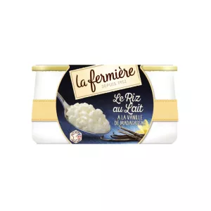 Ванильный молоко рис 2x160g - LA FERMIERE