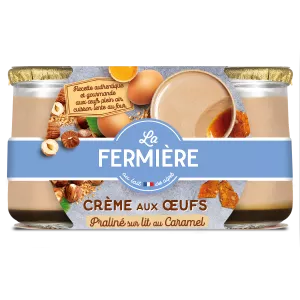 Creme de Ovos com Praliné, 2x150g - LA FERMIERE