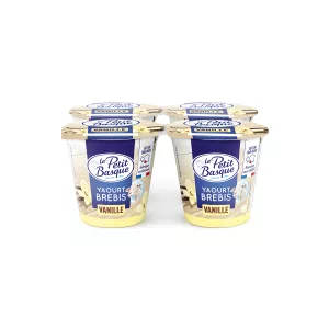 Yaourt de brebis vanille - LE PETIT BASQUE