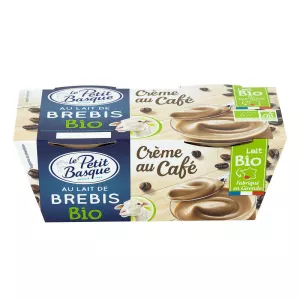 Dessertcrème met Koffie en Schapenmelk, 2x100g - PETIT BASQUE