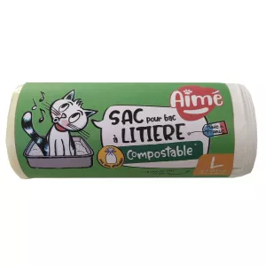 Sacs pour bac à litière compostable L X8 - AIMÉ