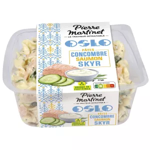 Salade Oslo Pâtes, Concombre, Saumon Et Skyr 220g - Pierre Martinet