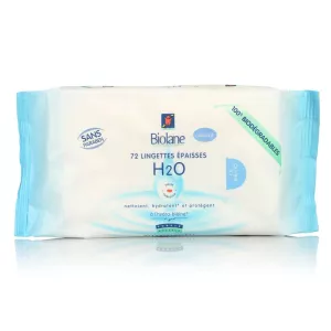 Lingettes épaisses H2O x72 - BIOLANE