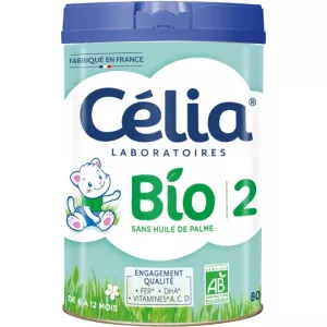 Lait en poudre 2ème âge BIO 800g - CÉLIA LABORATOIRES