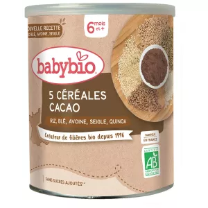 Céréales bébé dès 8 mois, cacao 220g - BABYBIO
