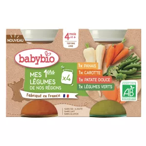 Repas bébé légumes bio dés 4 mois 4x130g - BABYBIO
