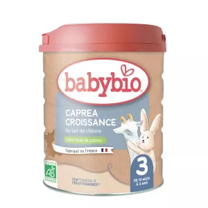 Lait bébé en Poudre 3ème âge caprea croissance au lait de chèvre Bio 800g - BABYBIO