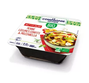 Penne aux légumes confits & mozzarella BIO 250g - LA COMPAGNIE ARTIQUE