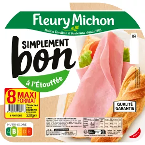 Jambon Simplement Bon, 8 Tranches -FLEURY MICHON