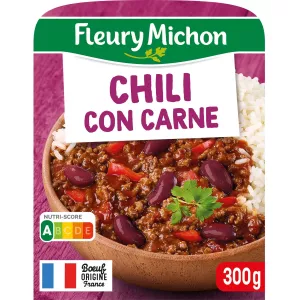 Plat Cuisiné Chili Con Carne Riz Blanc 300g - Fleury Michon