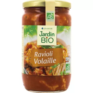 Ravioli volaille BIO 700g - JARDIN BIO