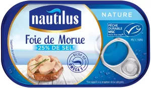 Plain Cod Liver, 120g - NAUTILUS