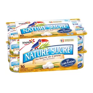Yaourt Nature Sucré 16x125g - YOPLAIT