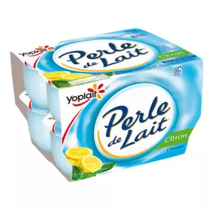 Yaourt brassé citron PERLE DE LAIT 8x125g - YOPLAIT