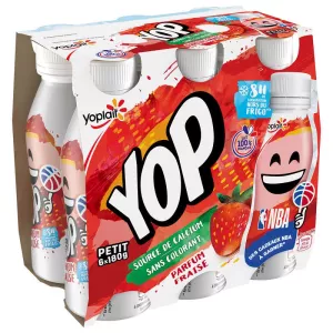 Yaourt a boire Ptit Yop Fraise 6x180g - YOP