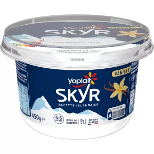 Yaourt protéiné vanille 0% MG SKYR 450g - YOPLAIT