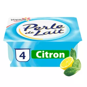 Yaourt brassé citron PERLE DE LAIT 4x125g - YOPLAIT