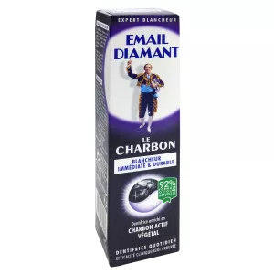 Dentifrice blancheur le Charbon 75ml - EMAIL DIAMANT