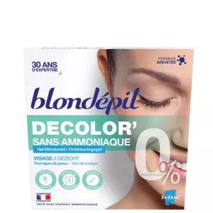 Gel décolorant s/ammoniaque, visage 2x25ml - BLONDEPIL
