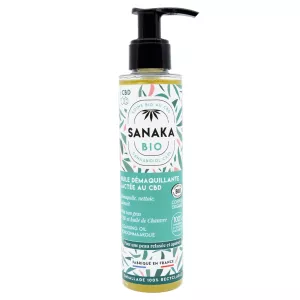 Huile démaquillante CBD et huile de chanvre Bio 150ml - SANAKA BIO